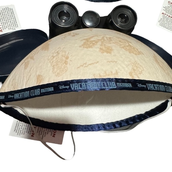 Disney Vacation Club DVC Mickey Mouse Hat with Chin Strap & Binoculars - Picture 4 of 16